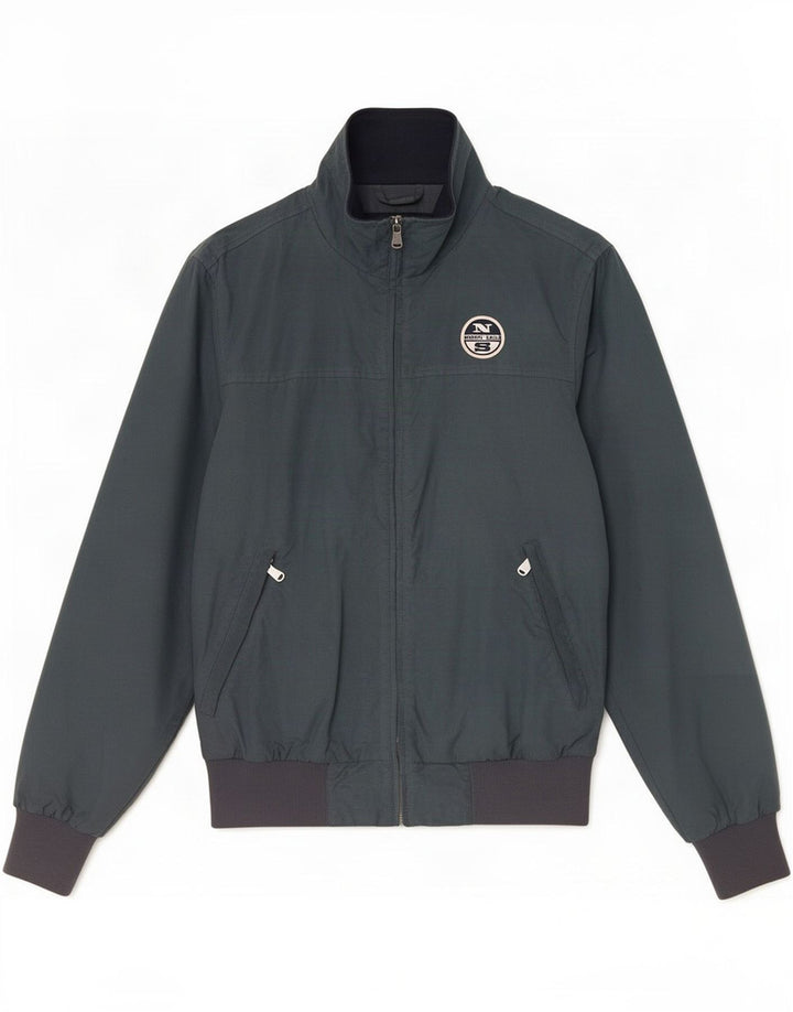 North Sails Chaqueta Bomber para Hombre UK 38 Poliamida Verde Medio