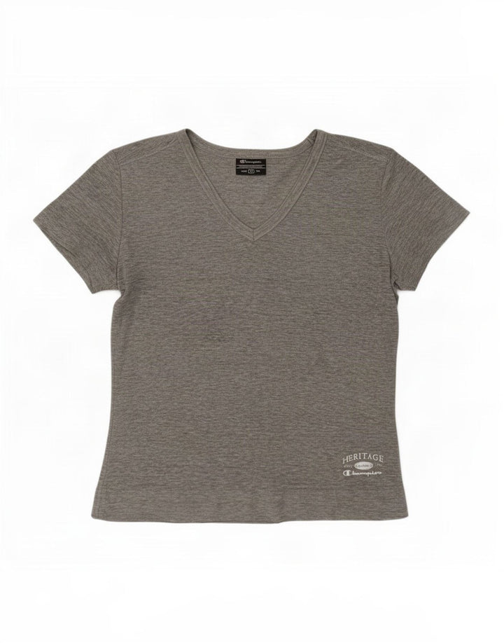 Champion Camiseta Mujer Top UK 12 Gris Medio