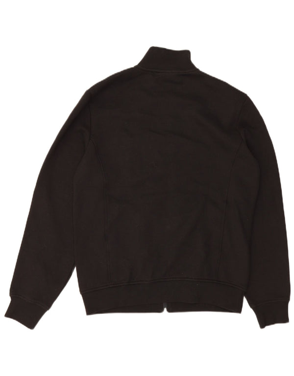 Lacoste Chaqueta de chándal de ajuste regular para hombre, talla 4, algodón negro mediano