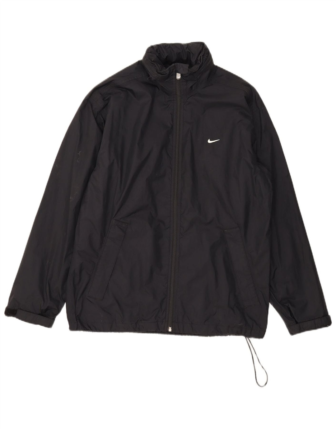 Nike Chaqueta impermeable con capucha para hombre UK 36/38 Small Black Nylon