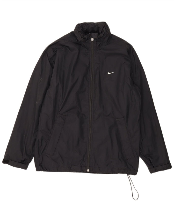Nike Chaqueta impermeable con capucha para hombre UK 36/38 Small Black Nylon
