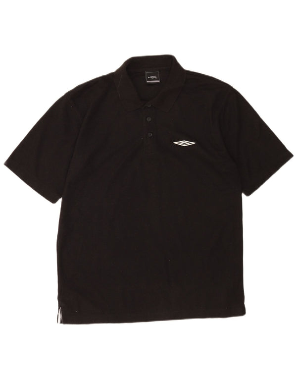 Polo Umbro Hombre Medium Negro Poliéster