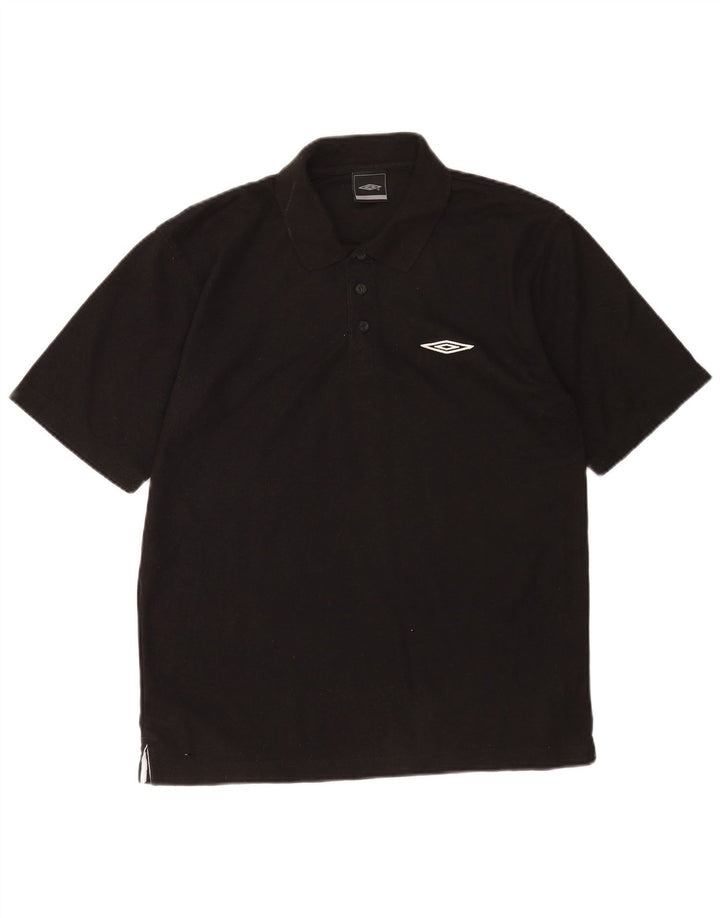 Polo Umbro Hombre Medium Negro Poliéster