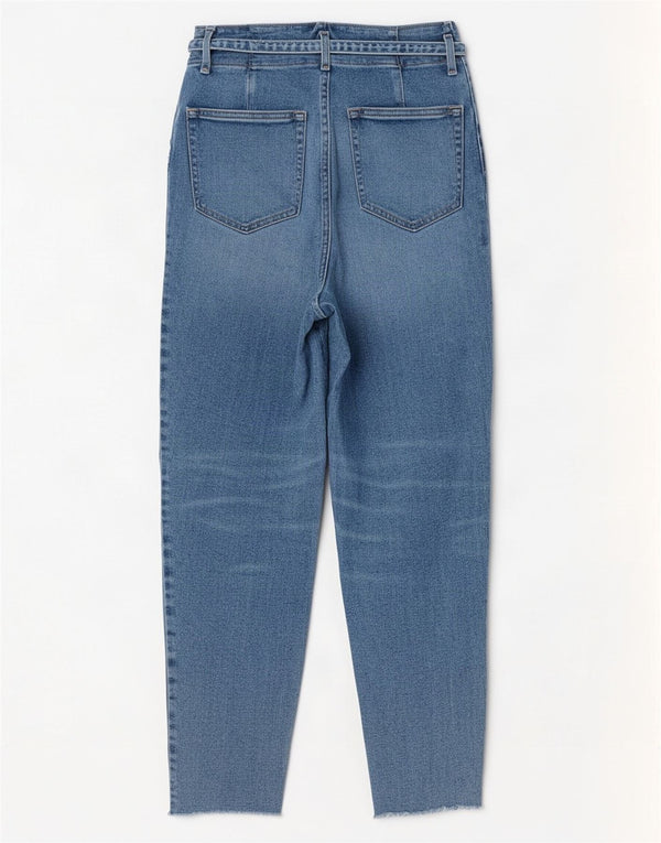 Hollister Jeans Cónicos De Cintura Alta Para Mujer US 7 Medium W28 L27 Algodón Azul