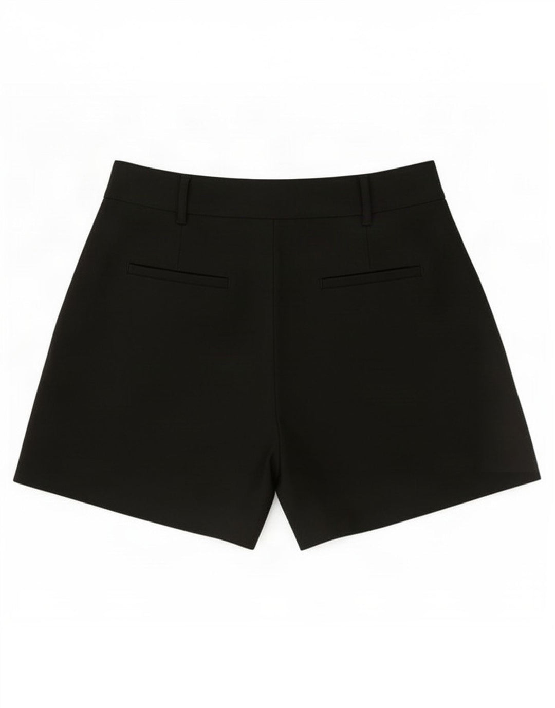 Zara Mujer Pantalones Cortos Chinos Pegged Mediano W28 Negro
