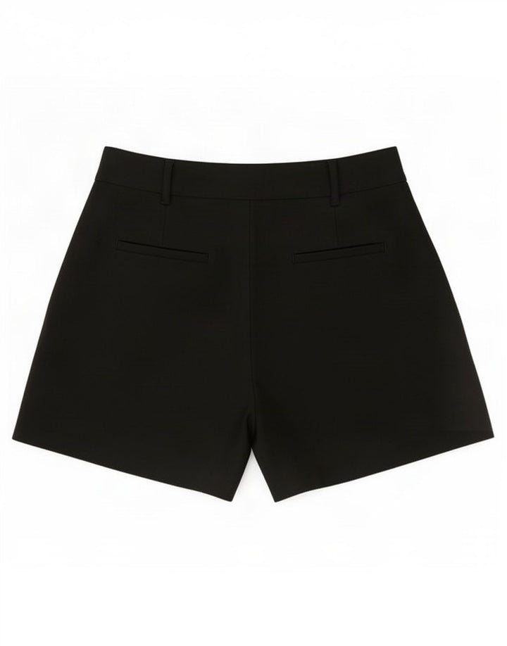 Zara Mujer Pantalones Cortos Chinos Pegged Mediano W28 Negro