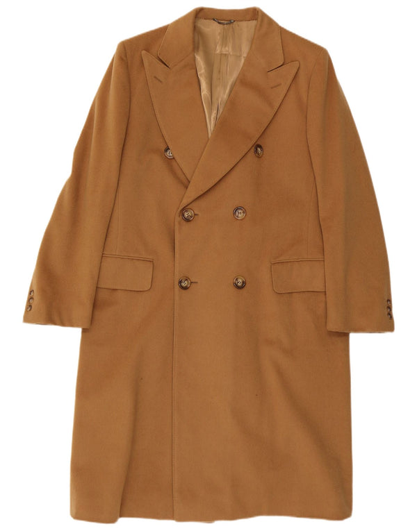 Ermenegildo Zegna Abrigo cruzado para hombre UK 40 Large Beige Classic