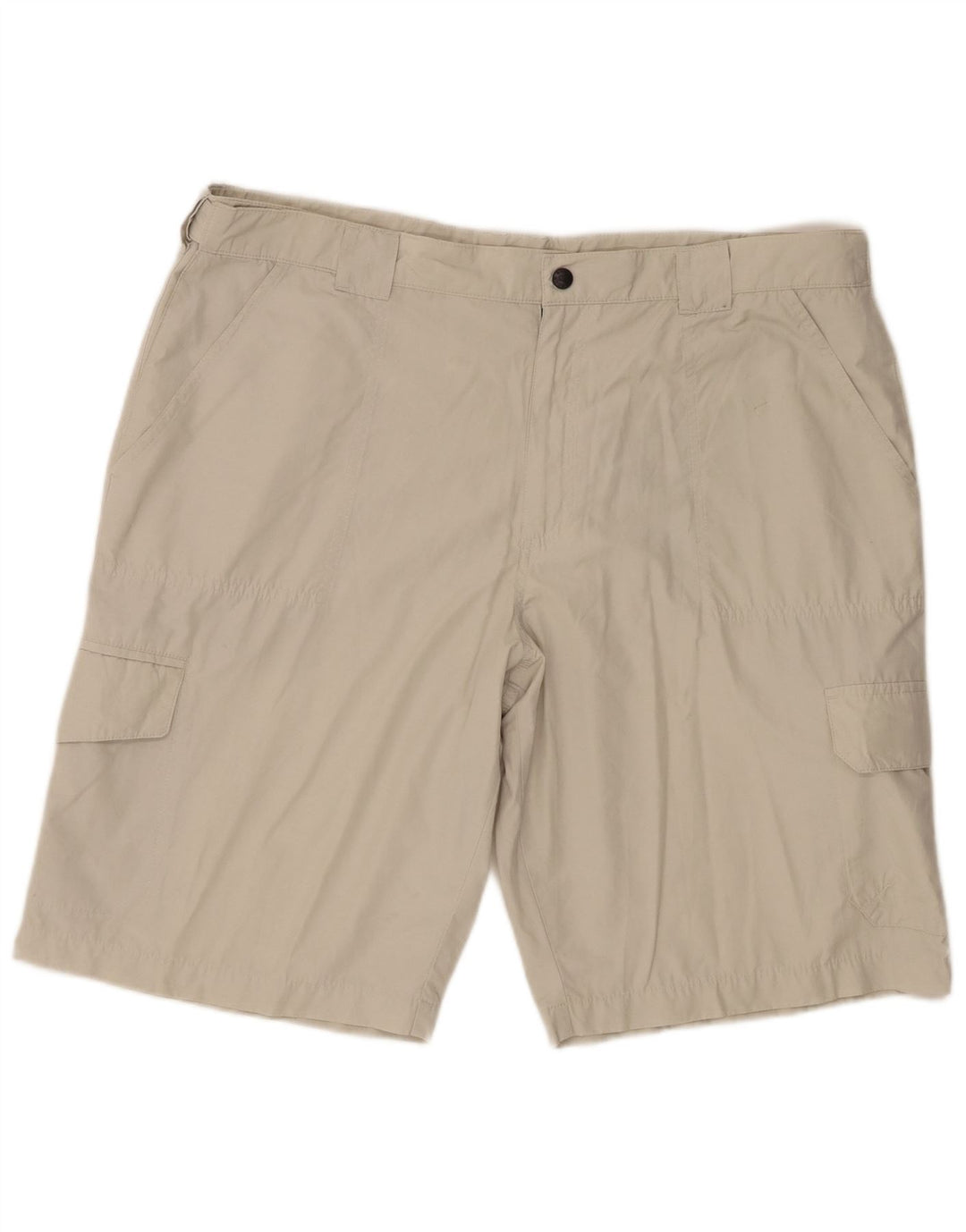 Marks & Spencer Pantalones cortos tipo cargo para hombre W40 XL Algodón beige