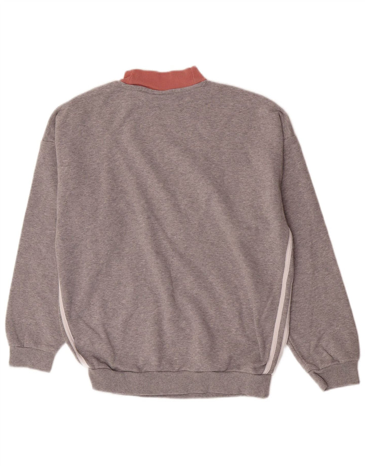 Adidas - Sudadera para mujer (talla 40), color gris medio, algodón
