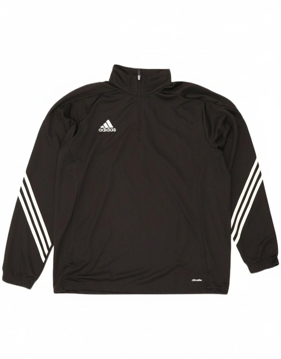 Adidas Mens Climalite Zip Neck Jersey Chándal Top XL Poliéster Negro