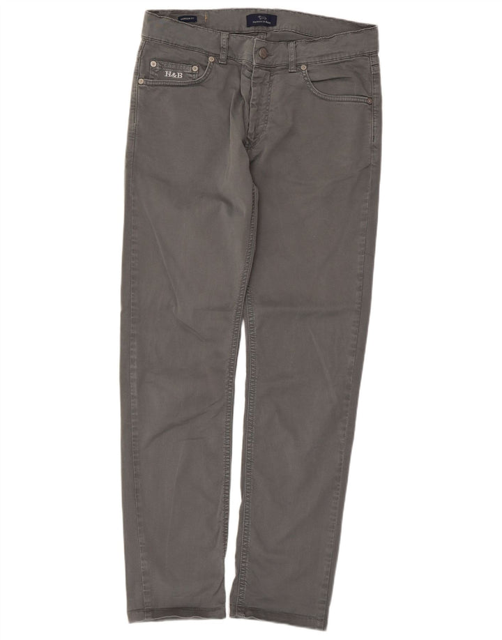 Harmont & Blaine Pantalones informales ajustados para mujer IT 46 Large W32 L28 Gris