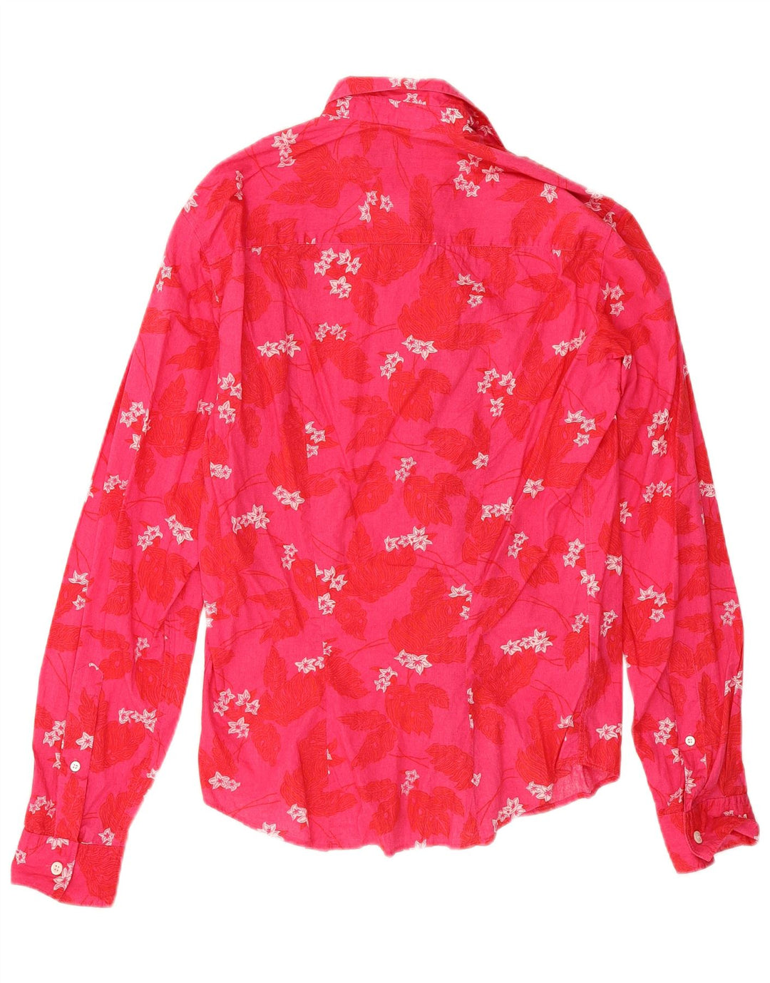 Camisa Hugo Boss Hombre Pequeña Algodón Floral Rosa