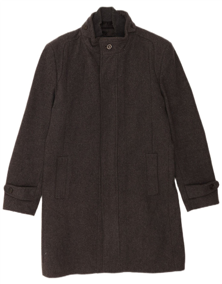 Zara Hombre Abrigo Reino Unido 40 Grande Gris