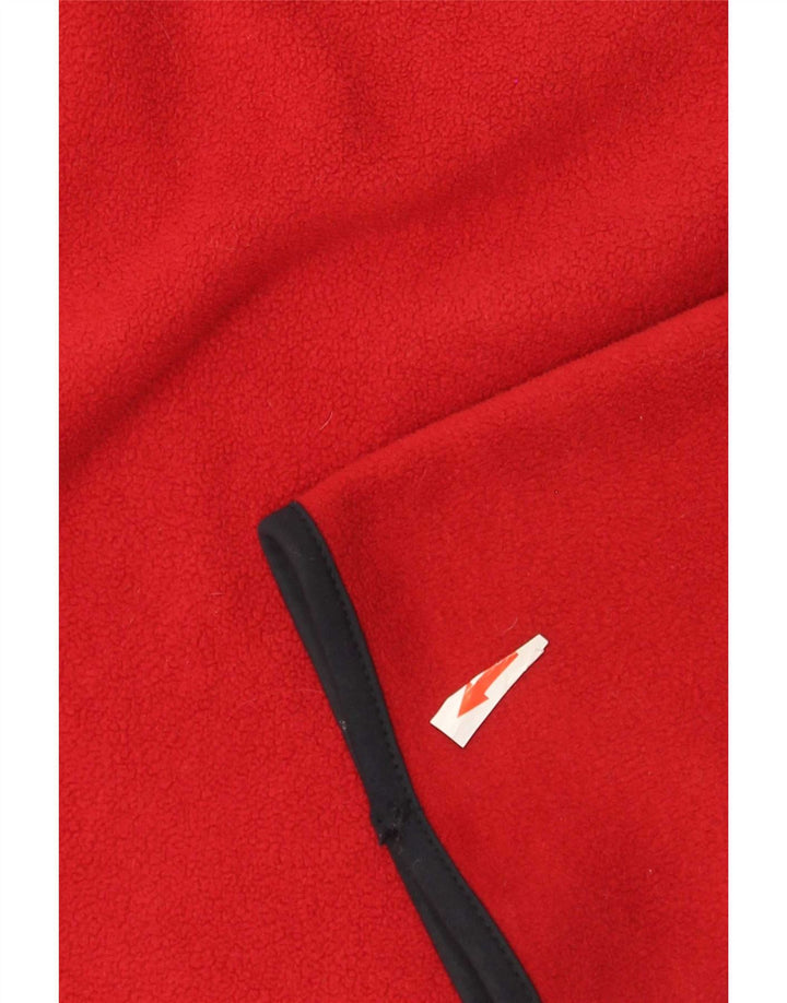 Nautica Jersey De Forro Polar Con Cremallera Y Cuello Para Hombre Poliéster Color Block Rojo Grande