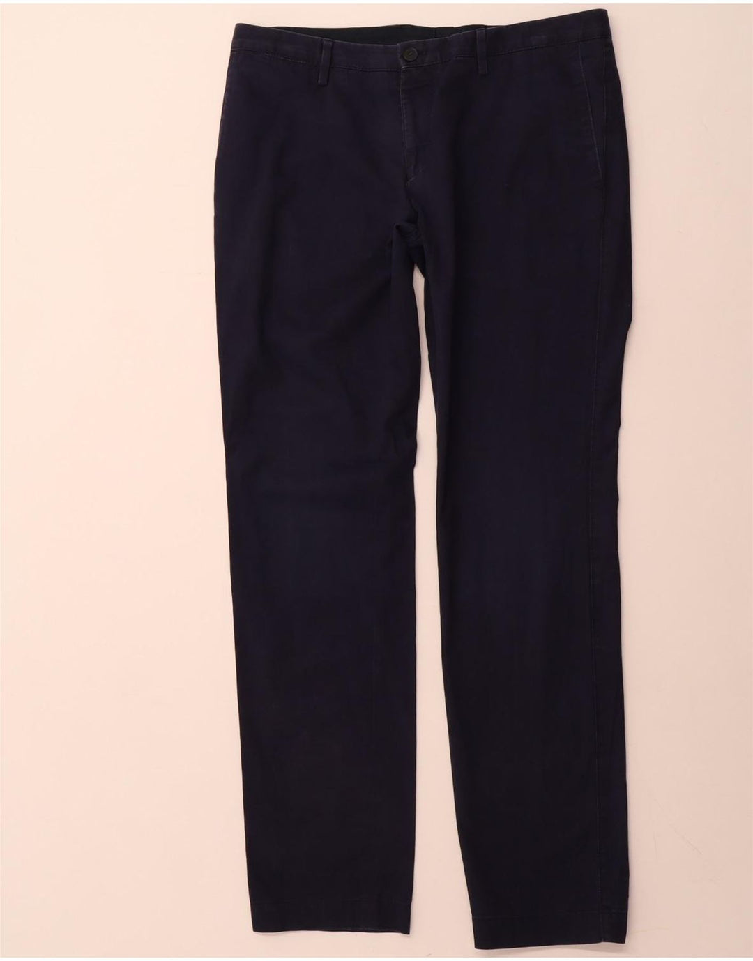 HUGO BOSS Pantalón chino recto para hombre IT 48 Medium W34 L32 Azul marino