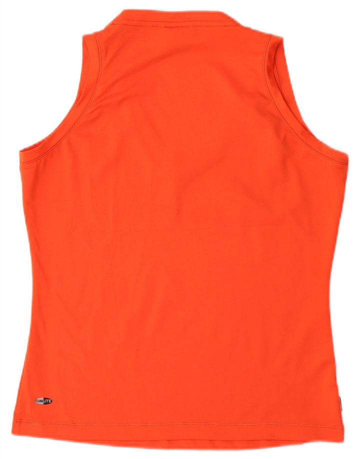 ADIDAS Mujer Clima 365 Chaleco Top UK 14 Mediano Naranja
