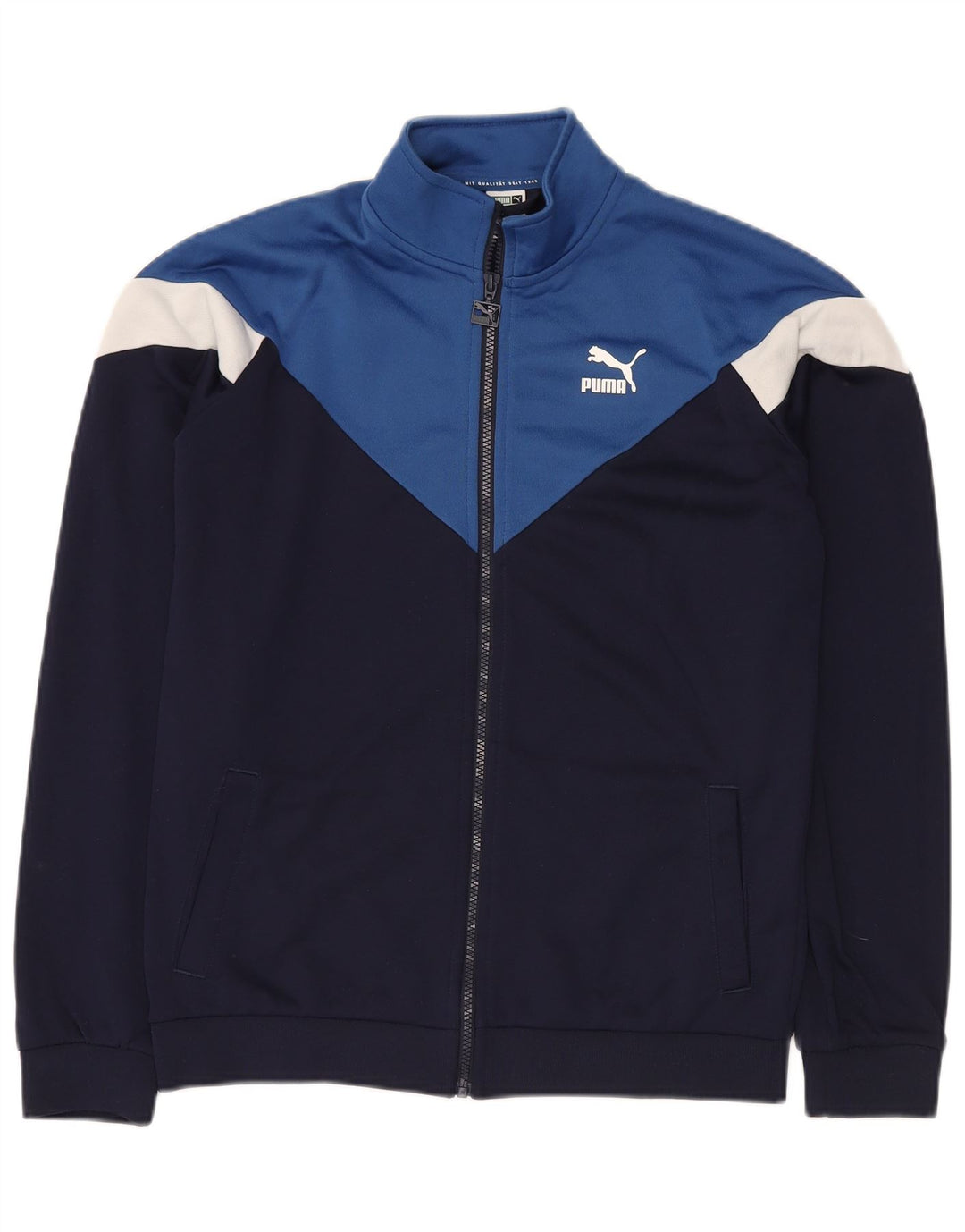 PUMA Chaqueta de chándal para niño 15-16 años Azul marino Poliéster color block