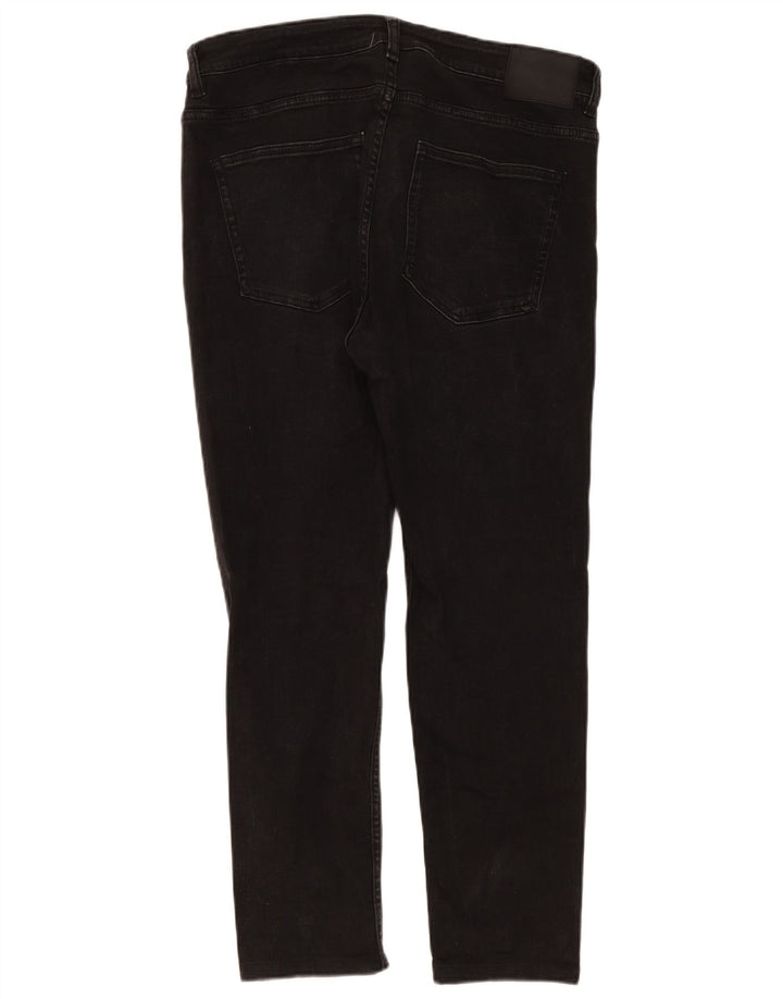 Zara Vaqueros Slim para Hombre EU 46 XL W36 L28 Negro