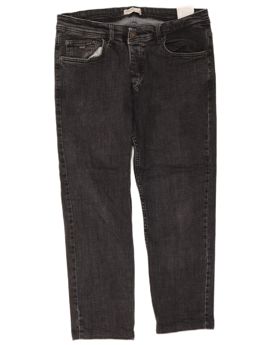 Jack & Jones Vaqueros recortados para hombre W34 L25 Gris