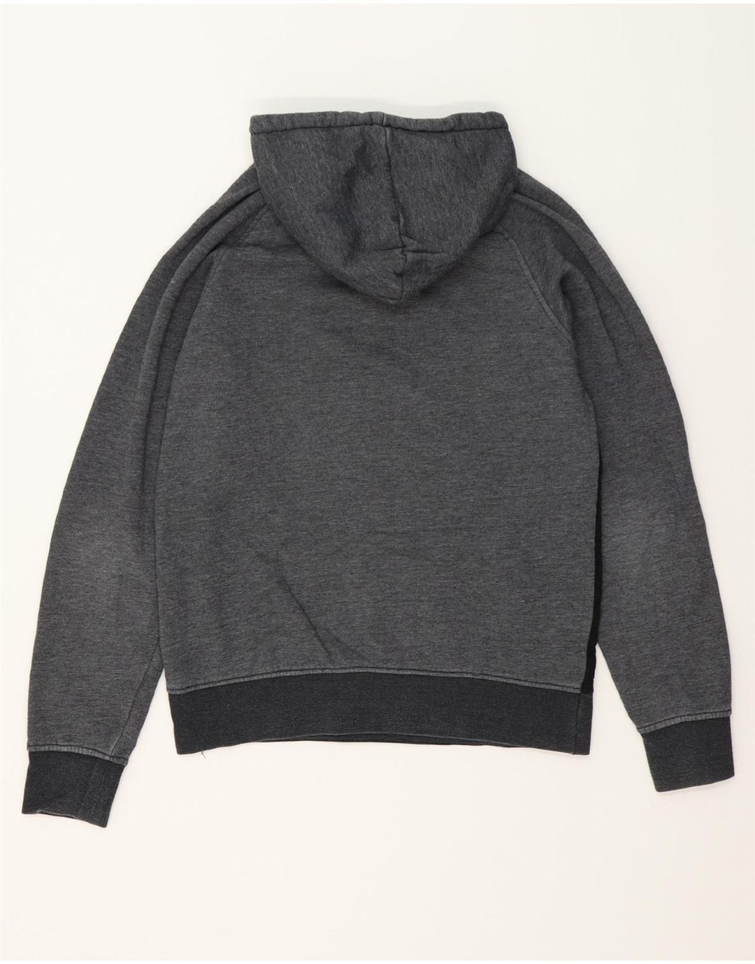 JACK & JONES Mens Hoodie Jumper Medium Grey Colourblock Polyester Vintage Jack & Jones and Second-Hand Jack & Jones from Messina Hembry 