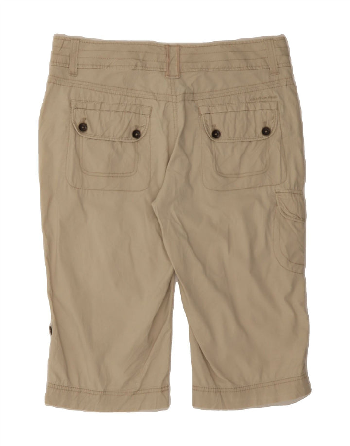 DKNY Womens Bermuda Cargo Shorts US 12 Large W34  Beige Cotton Vintage Dkny and Second-Hand Dkny from Messina Hembry 