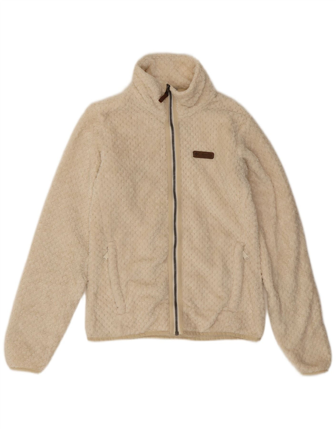 Columbia Chaqueta polar para mujer UK 10 Small Off White Poliéster