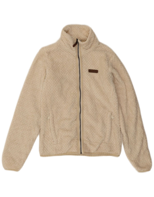 Columbia Chaqueta polar para mujer UK 10 Small Off White Poliéster