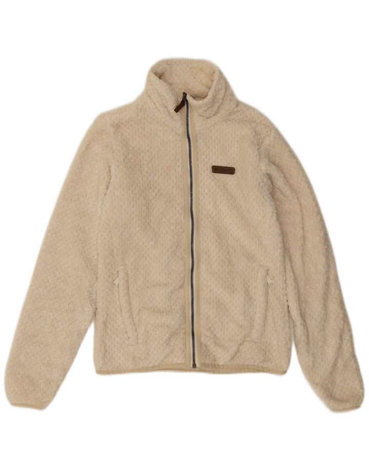 Columbia Chaqueta polar para mujer UK 10 Small Off White Poliéster