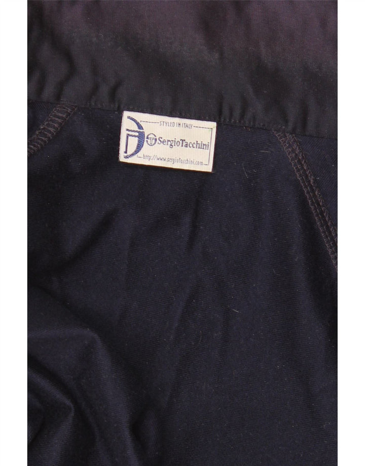 Sergio Tacchini Hombre Gráfico Chándal Top Chaqueta XL Azul Marino