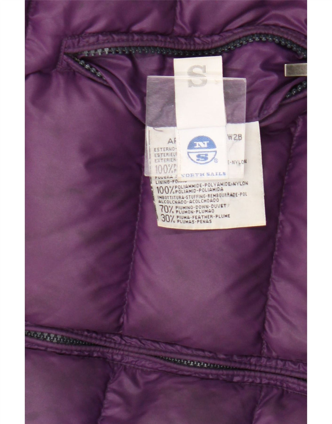 Chaleco acolchado reversible para mujer North Sails UK 40 Small Púrpura Poliamida