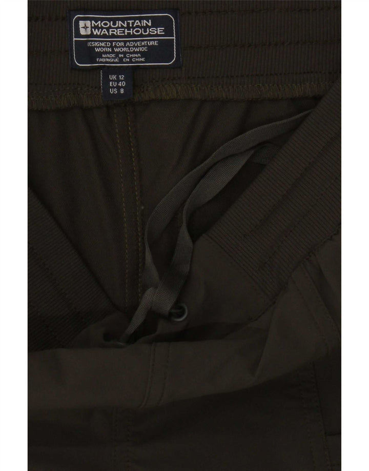 Pantalones cortos deportivos para mujer Mountain Warehouse UK 42 Poliéster caqui mediano
