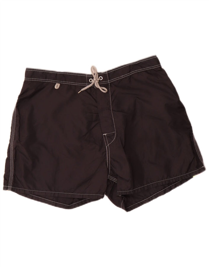 Sundek Bañador para hombre, talla grande, nailon negro
