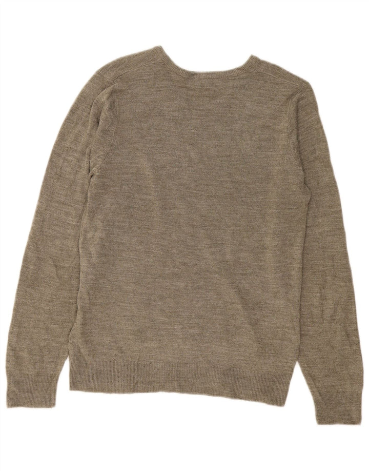 Marks & Spencer Suéter con Cuello en V para Hombre Acrílico Moteado Caqui Pequeño