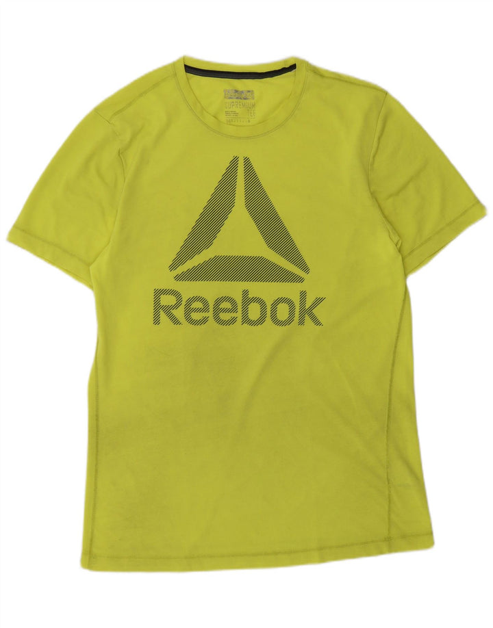 Camiseta Reebok Hombre Graphic Top Poliéster Verde Medio