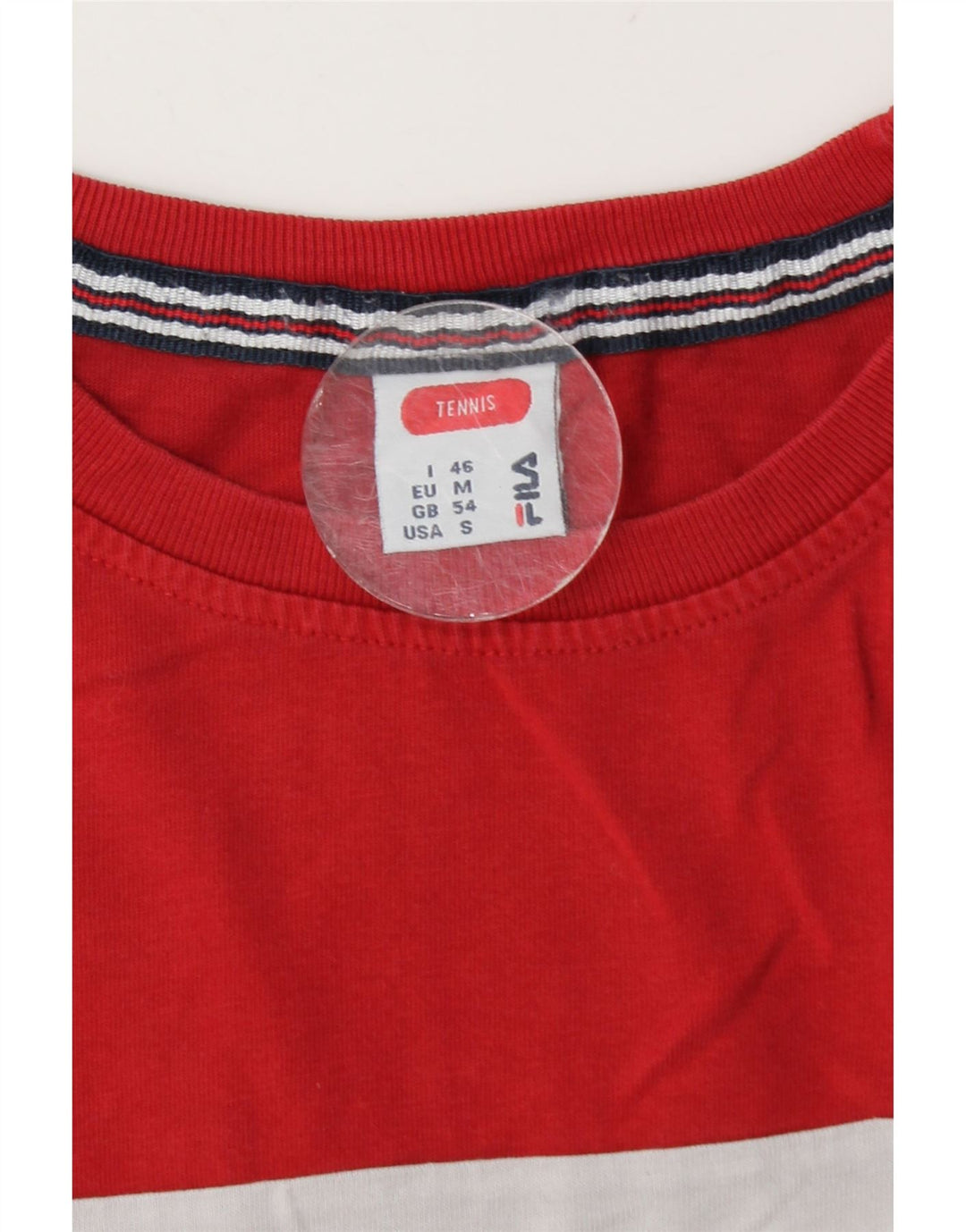Fila Mens Tennis Graphic Top Manga Larga IT 46 Pequeño Multicolor