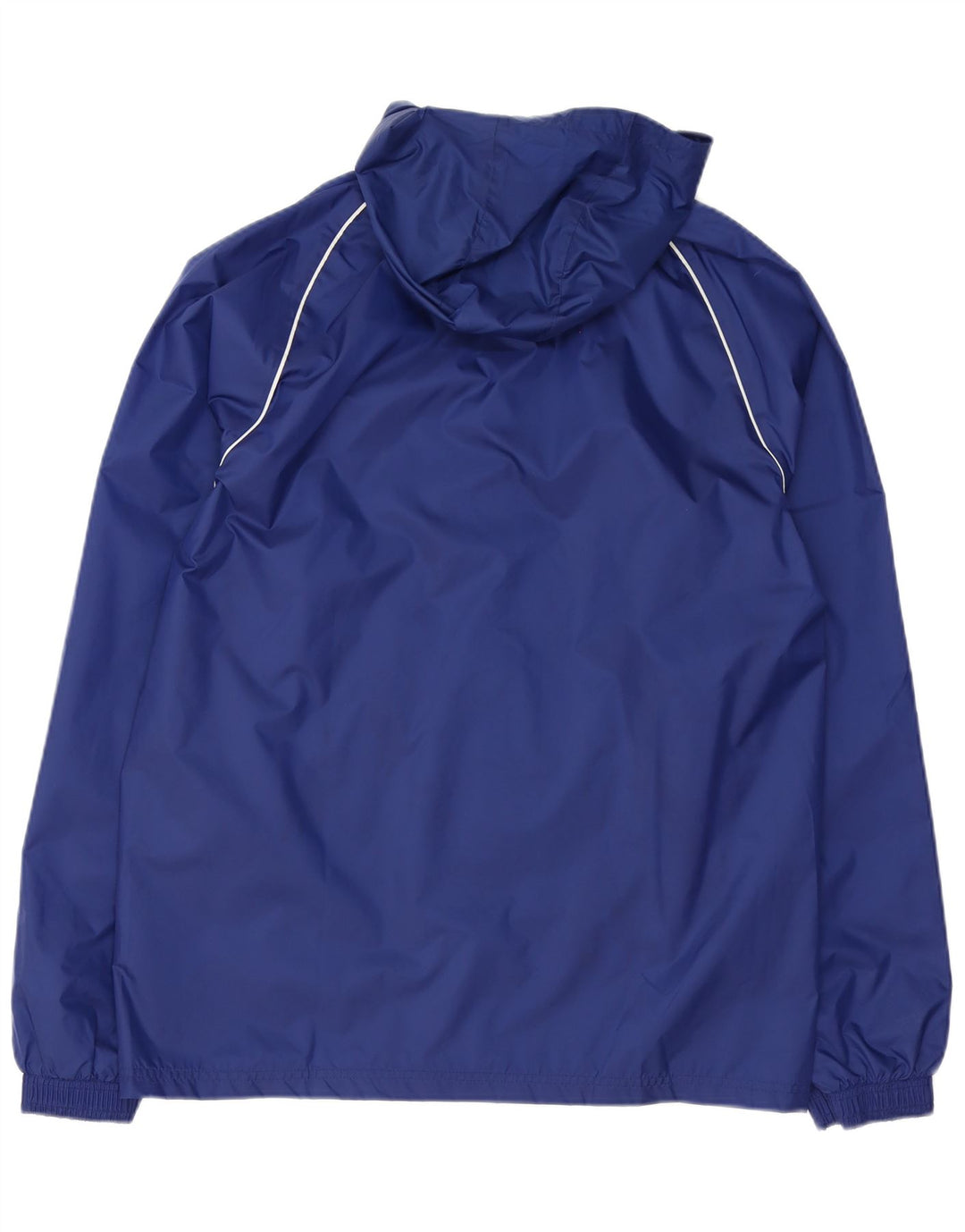 Adidas Chaqueta impermeable con capucha gráfica para hombre UK 38 Medium Azul marino Poliéster