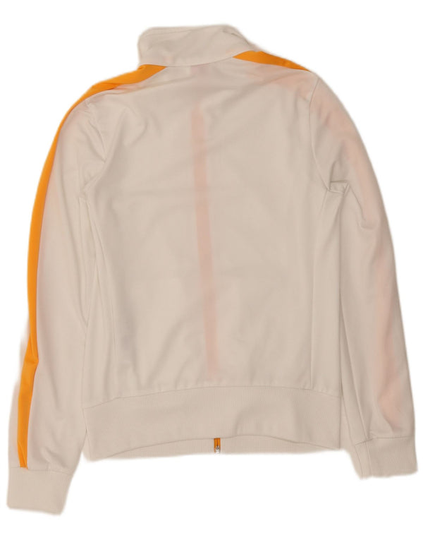 Puma Chaqueta de chándal para mujer UK 40 Mediana Blanco Colorblock Poliéster
