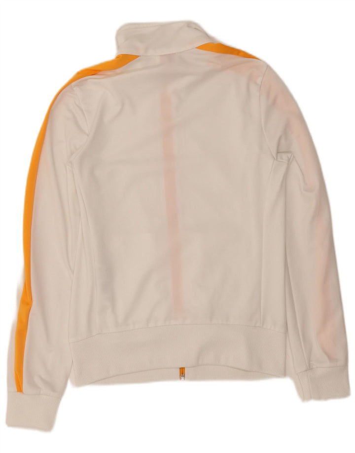 Puma Chaqueta de chándal para mujer UK 40 Mediana Blanco Colorblock Poliéster