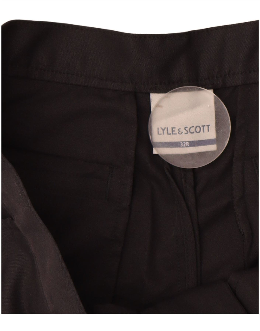 Pantalones cortos chinos Lyle & Scott para hombre W32 Medium Black Elastane