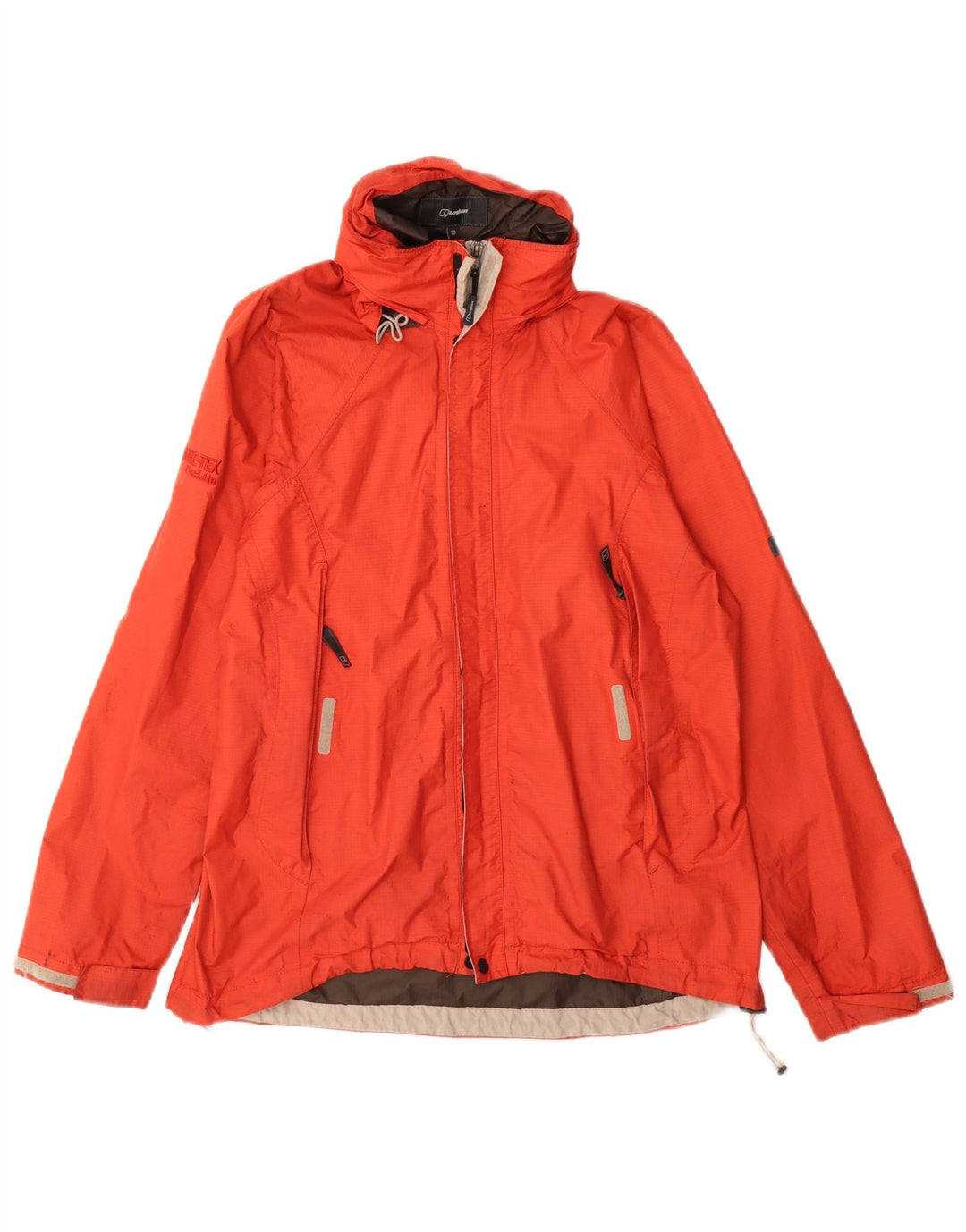 Berghaus Chaqueta Cortavientos Extragrande con Capucha para Mujer UK 10 Small Naranja