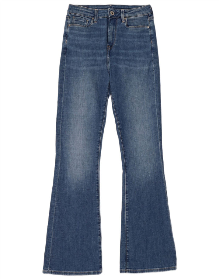 PEPE JEANS Vaqueros acampanados de cintura alta y corte regular para mujer W25 L30 Algodón azul