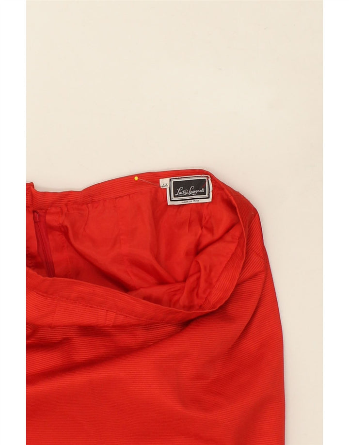 LUISA SPAGNOLI Womens Straight Skirt IT 44 Medium W29  Red Vintage Luisa Spagnoli and Second-Hand Luisa Spagnoli from Messina Hembry 