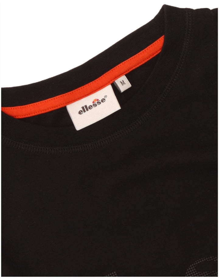 Ellesse - Camiseta gráfica para mujer, talla 40, talla M, color negro