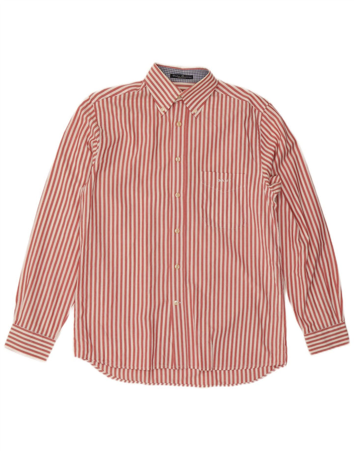 Camisa Gant Regular Fit De Algodón A Rayas Rojas Pequeñas |