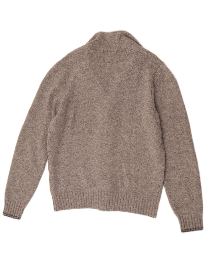 Woolrich Suéter Cárdigan Para Hombre De Lana Gris Medio