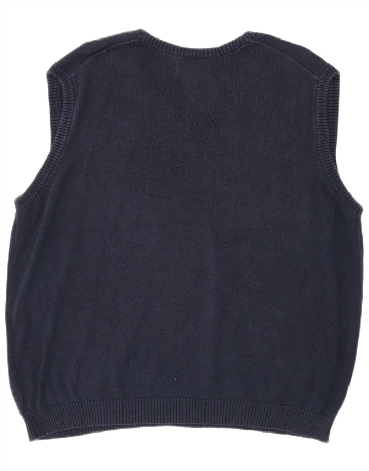 CHAPS Chaleco para hombre Camiseta sin mangas XL Algodón azul marino