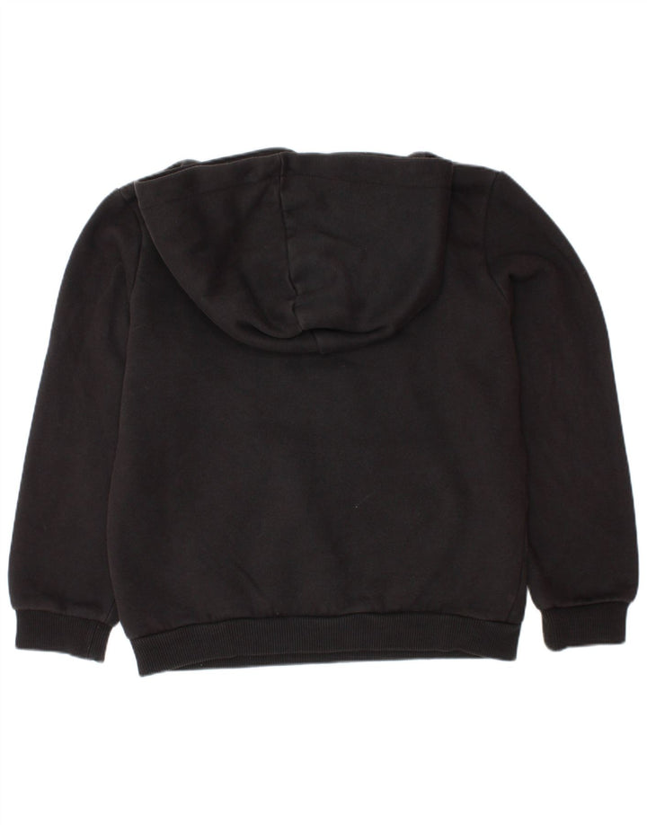 PUMA Sudadera con capucha gráfica para niños 7-8 años Algodón negro