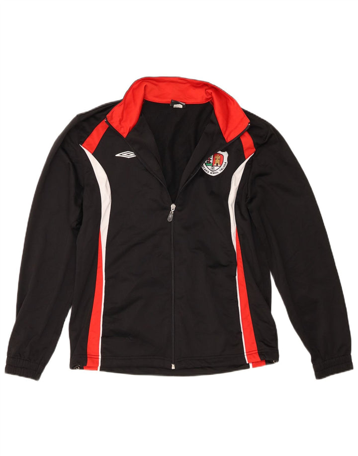 Umbro Chaqueta de chándal para niño 13-14 años XL Negro Colorblock Poliéster