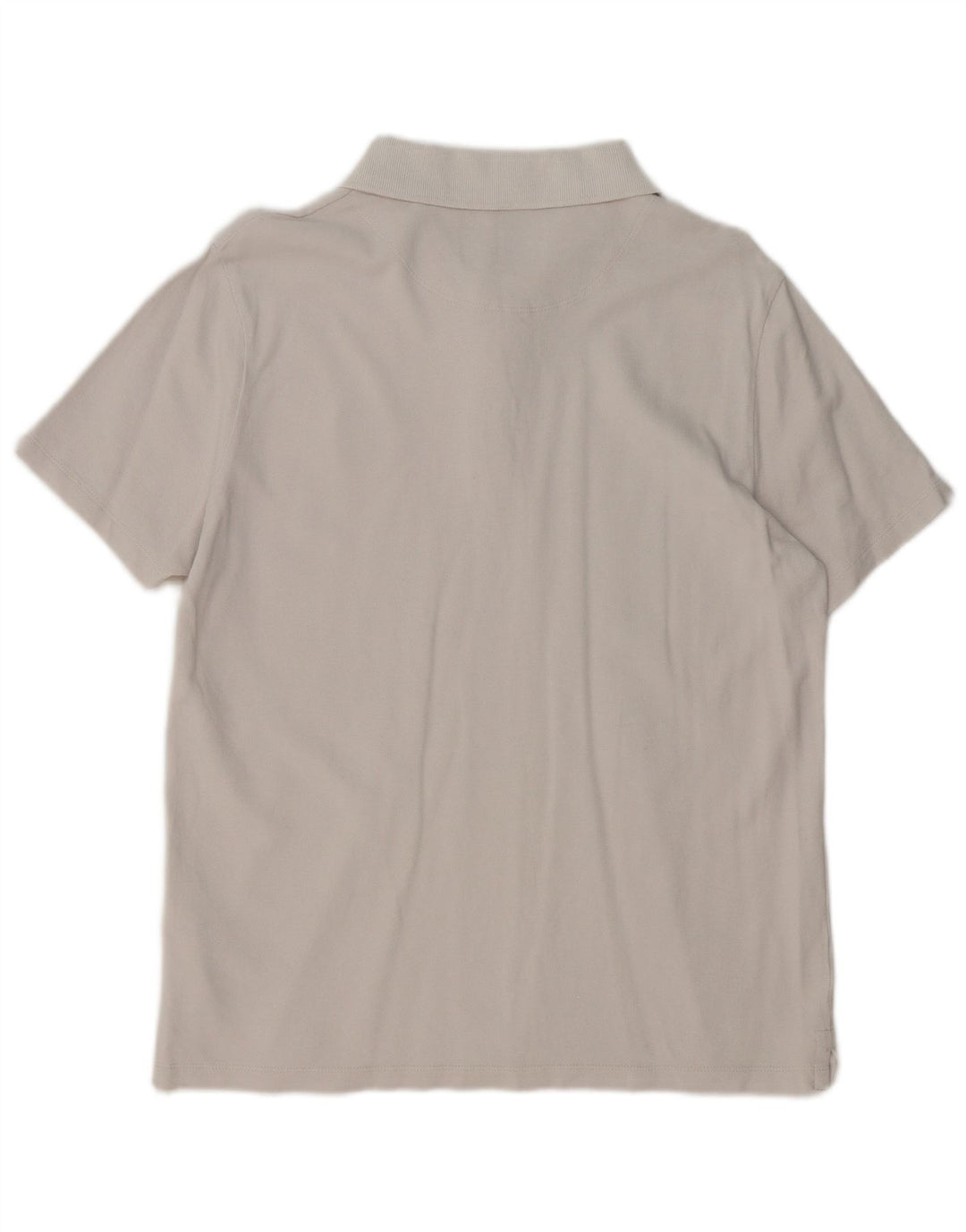 LYLE & SCOTT Polo para hombre grande de algodón blanco roto