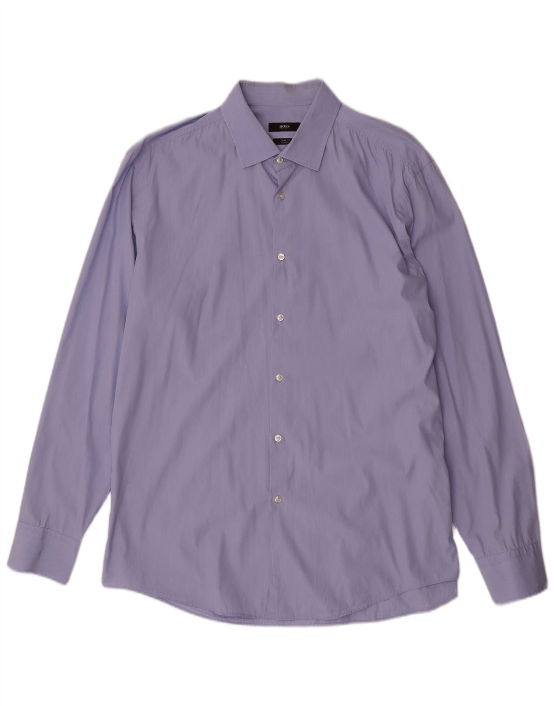 Camisa Hugo Boss Hombre Slim Fit Talla 43 17 XL Algodón Azul